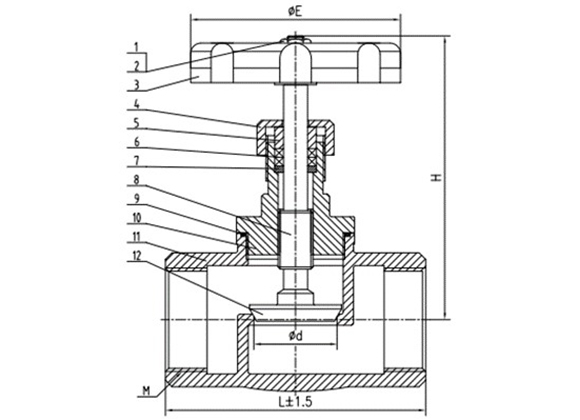 Globe Valve NPT BSPT Threaded