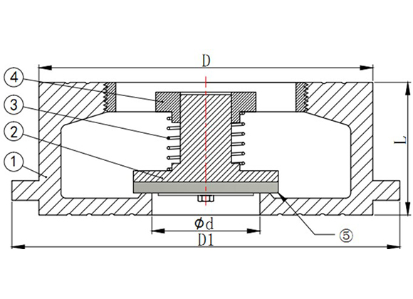 Check Valve With Single Disc