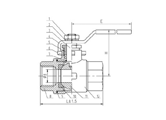 QSL2T-4 2PCS Ball Valve