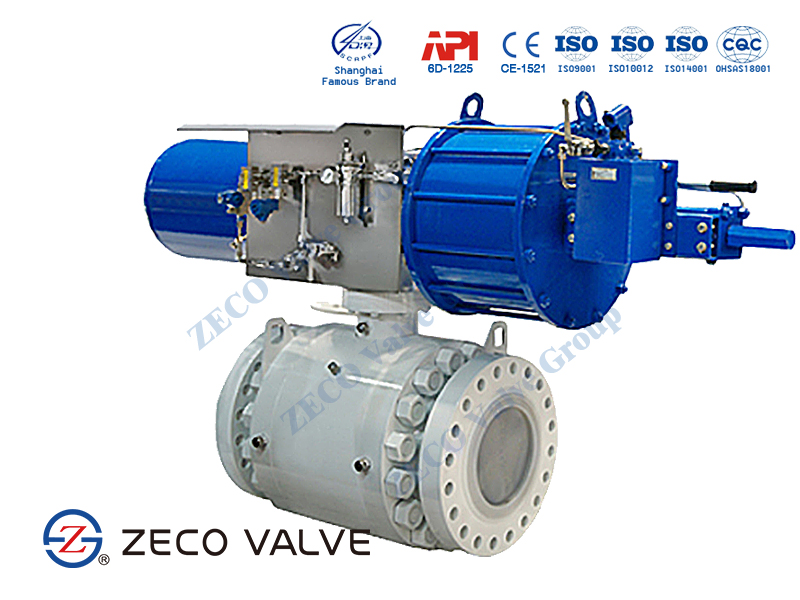 Pneumatic ball valve