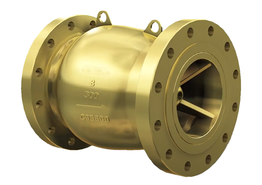 Axial check valve